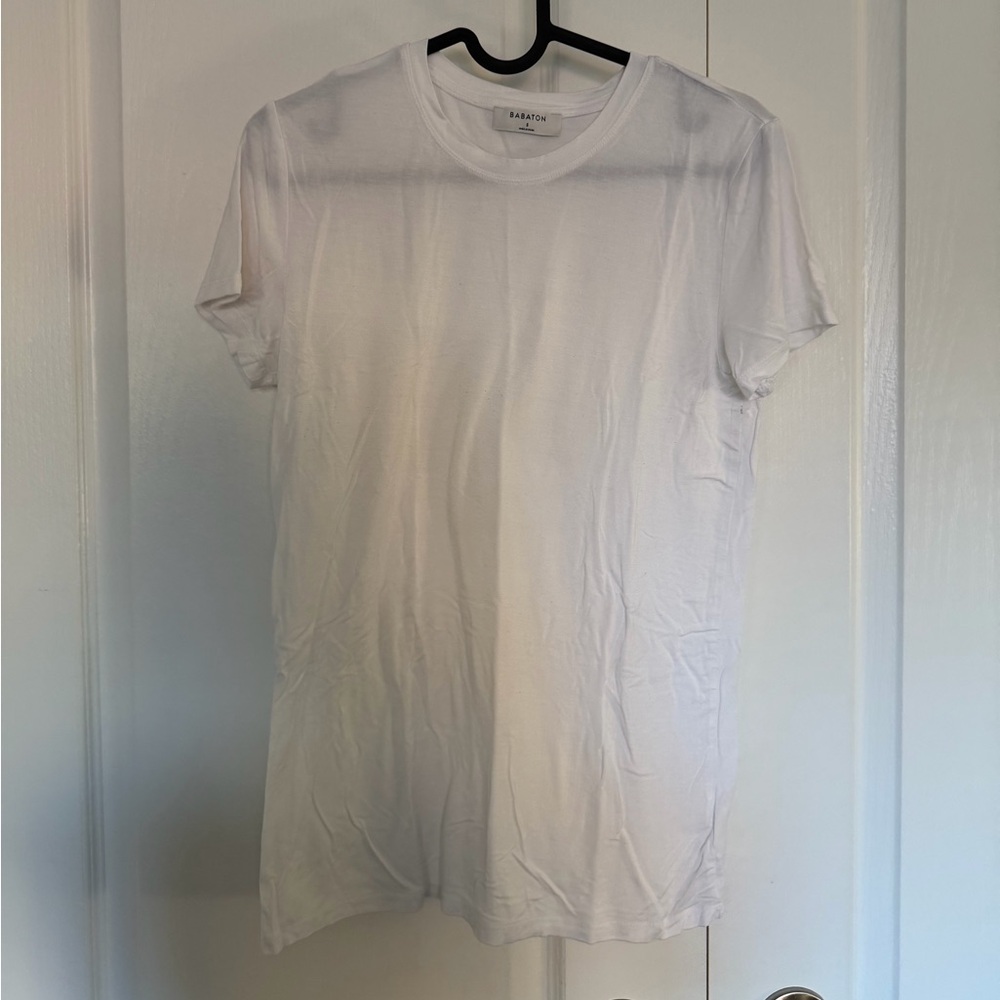 Babaton White Short Sleeve Tee - Size S